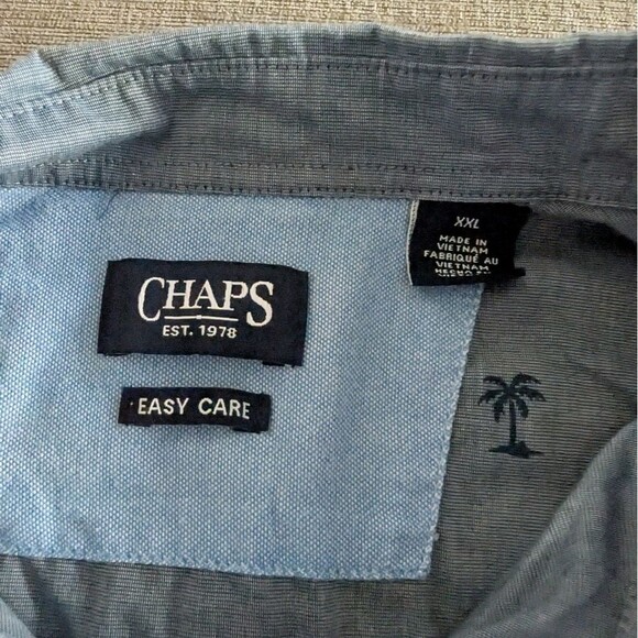 Chaps XXL Men's Shirt Palm Trees - Picture 2 of 3